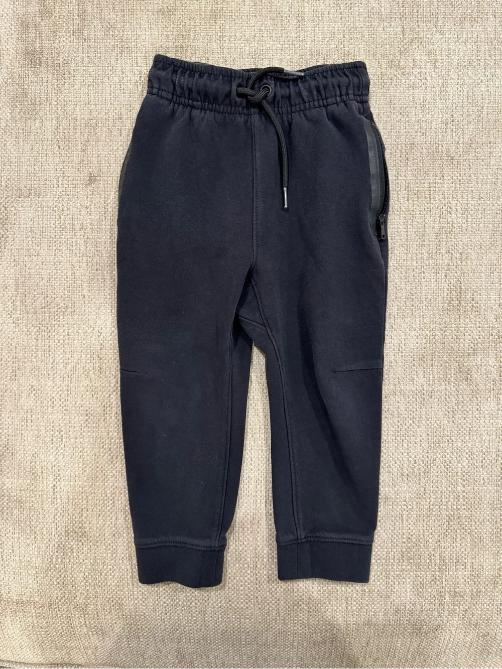 Old Navy Black Kids Jogger Sweatpants with Zipper Pocket